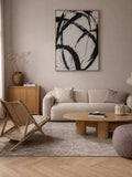 Reinders Black Rythm – Textured Canvas Abstract Wandbild 78 x 100 cm Wandbild Reinders