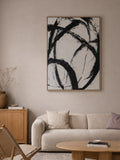 Reinders Black Rythm – Textured Canvas Abstract Wandbild 78 x 100 cm Wandbild Reinders
