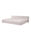 Capri Familienbett in Beige, 240 x 200 cm, schräg von vorne #Beige