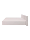 Capri Familienbett in Beige, 240 x 200 cm, Seitenansicht #Beige