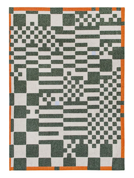 Craft Chess Deep Green Teppich Teppich Louis de Poortere