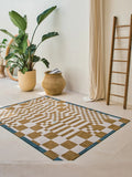 Craft Chess Honey Teppich Teppich Louis de Poortere