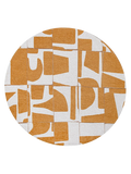 Craft Papercut Curry Runder Teppich Teppich Louis de Poortere