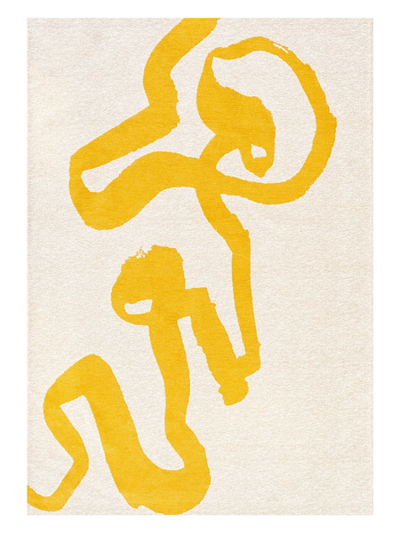 Craft Ribbon Pure Yellow Teppich Teppich Louis de Poortere