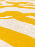 Craft Ribbon Pure Yellow Runder Teppich Teppich Louis de Poortere