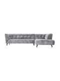 Sofas | Ecksofa Easy – modernes Designsofa mit Metallfuß in vielen Farben - Wolkengrau von LIVING Collection online kaufen bei LIVINGforme.