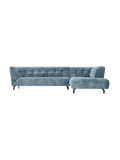 Sofas | Ecksofa Easy – modernes Designsofa mit Metallfuß in vielen Farben - Saphirblau von LIVING Collection online kaufen bei LIVINGforme.