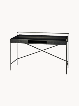 | Derrick Schreibtisch – Eiche oder Walnuss, 120 × 63 × 80,5 cm - von Lambert online kaufen bei LIVINGforme.