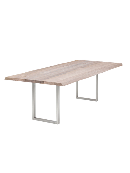 Esstisch | Esstisch | Lara White Grey aus Eiche, lackiert auf Metallbeinen - von LIVING online kaufen bei LIVINGforme.