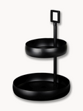 Etagere | Cascata Etagere – Eisen schwarz, Ø 22 + 30 cm, H 42,5 cm - von Lambert online kaufen bei LIVINGforme.