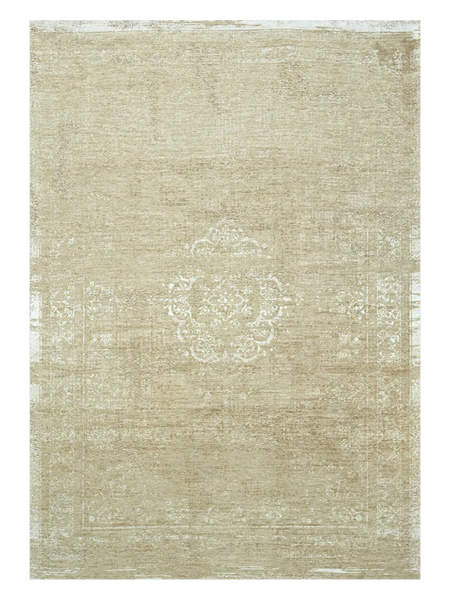 Fading World Medallion Milk Curry Teppich Teppich Louis de Poortere