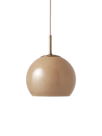 Maßzeichnung der Pendelleuchte Ball Glass Ø25 von Frandsen mit allen Abmessungen
