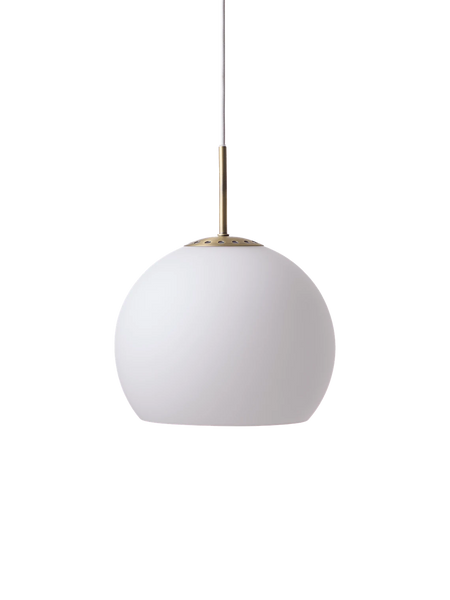 Pendelleuchte Ball Glass Ø25 Pendelleuchte Frandsen Opal Weiß