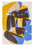 Gallery Stones Sunny Blue Teppich Teppich Louis de Poortere