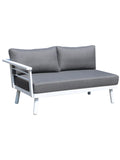 Outdoor Ecklounge Miami, Aluminium - weiß, grau Lounge LIVING Collection