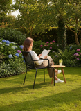 Gartenstuhl | Gartenstuhl Track, Aluminium, Seilgeflecht, stapelbar - anthrazit - von LIVING Collection online kaufen bei LIVINGforme.
