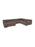 Ecksofa | Temple Sofa | "REC links + Element 105 ohne Armteil + Ecke + Element Armteil rechts" - von designwerk online kaufen bei LIVINGforme.