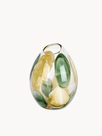 | Bagodar Vase – mundgeblasen aus Glas in Grün/Beige & Violett, 2 Größen - von Lambert online kaufen bei LIVINGforme.