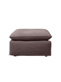 | Hocker Leana – moderner Designhocker mit abziehbarer Husse - Aubergine von LIVING Collection online kaufen bei LIVINGforme.