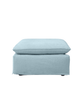 | Hocker Leana – moderner Designhocker mit abziehbarer Husse - Eisblau von LIVING Collection online kaufen bei LIVINGforme.