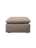 | Hocker Leana – moderner Designhocker mit abziehbarer Husse - Kiezel von LIVING Collection online kaufen bei LIVINGforme.