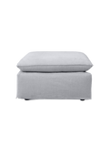 | Hocker Leana – moderner Designhocker mit abziehbarer Husse - Hellgrau von LIVING Collection online kaufen bei LIVINGforme.