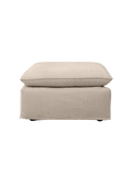 | Hocker Leana – moderner Designhocker mit abziehbarer Husse - Leinen von LIVING Collection online kaufen bei LIVINGforme.