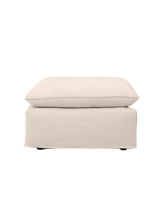 Hocker Leana – moderner Designhocker mit abziehbarer Husse