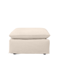 | Hocker Leana – moderner Designhocker mit abziehbarer Husse - Natur von LIVING Collection online kaufen bei LIVINGforme.