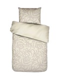 Essenza Eleria Jacquard-Bettwäsche Haferbeige (Oatmeal), Set 135 x 200 cm + 80 x 80 cm