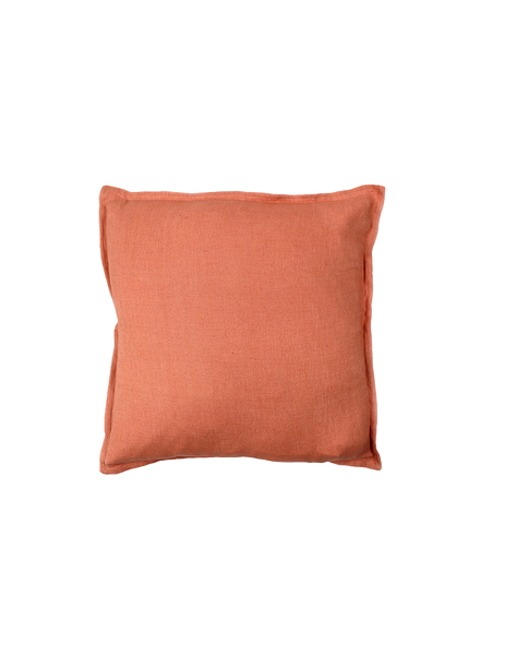 Kissenbezug | Kissenhülle Linen - Terracotta von LIVING online kaufen bei LIVINGforme.