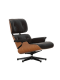 Sessel | Sessel | Lounge Chair - Amerikanischer Kirschbaum mit Sternfuß poliert - Seiten schwarz - von Vitra online kaufen bei LIVINGforme.