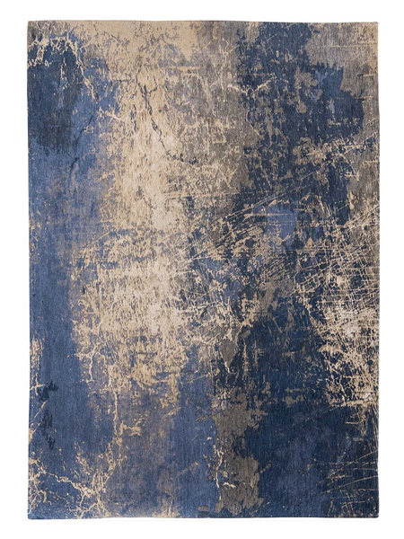 Mad Men Cracks Abyss Blue Teppich Teppich Louis de Poortere