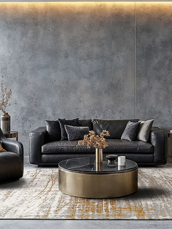 Mad Men Griff Columbus Gold Teppich Teppich Louis de Poortere
