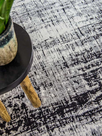 Mad Men Griff Metro Black & White Runder Teppich Teppich Louis de Poortere