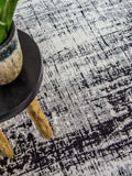 Mad Men Griff Metro Black & White Runder Teppich Teppich Louis de Poortere