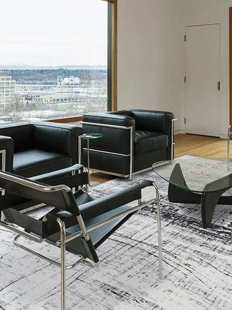 Mad Men Griff Metro Black & White Teppich Teppich Louis de Poortere