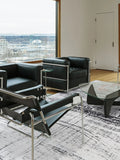 Mad Men Griff Metro Black & White Runder Teppich Teppich Louis de Poortere