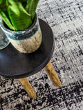 Mad Men Griff Metro Black & White Runder Teppich Teppich Louis de Poortere