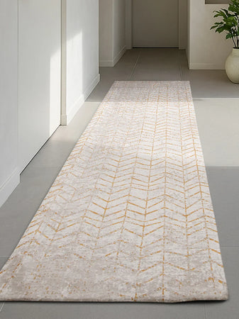 Mad Men Jacob's Ladder Central Yellow Läufer Teppich Louis de Poortere