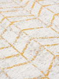 Mad Men Jacob's Ladder Central Yellow Runder Teppich Teppich Louis de Poortere