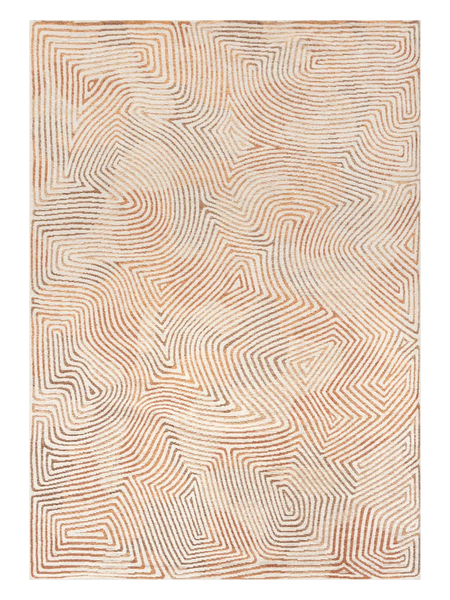 Meditation Coral Indian Sand Teppich Teppich Louis de Poortere