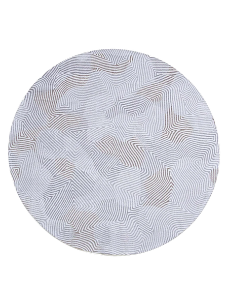 Meditation Coral Oyster White Runder Teppich Teppich Louis de Poortere