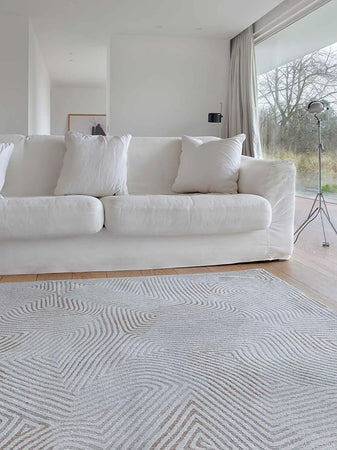Meditation Coral Oyster White Teppich Teppich Louis de Poortere