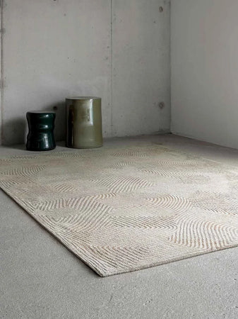 Meditation Coral Shell Beige Teppich Teppich Louis de Poortere