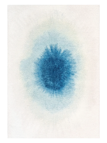 Meditation Drop Dream in Blue Teppich Teppich Louis de Poortere