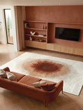Meditation Drop Indian Snow Runder Teppich Teppich Louis de Poortere