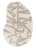 Meditation Kanji Dune Organischer Teppich Teppich Louis de Poortere