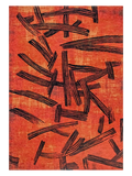 Meditation Kanji Ginger Chocolat Teppich Teppich Louis de Poortere
