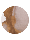 Meditation Lagoon Chestnut Runder Teppich Teppich Louis de Poortere